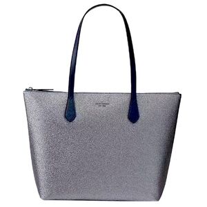KATE SPADE | NWT Joeley Large Tinsel Tote Dusk Navy